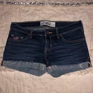 Dark wash Hollister shorts